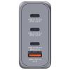 Verbatim GNC-100 cestovní nabíječka, GaN, s adaptérem pro Evropu, s britským adaptérem, s americkým adaptérem, 1x USB A , 3x USB-C®, 100 W, Dodávka energie,