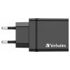 Verbatim CHR-30EU1 USB nabíječka, 3x USB A, 1x USB-C®, 30 W, Dodávka energie, QC 3.0, Power Delivery 3.0, černá