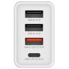 Verbatim CHR-30EU2 USB nabíječka, 3x USB A, 1x USB-C®, 30 W, Dodávka energie, QC 3.0, Power Delivery 3.0, bílá