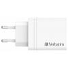Verbatim CHR-30EU2 USB nabíječka, 3x USB A, 1x USB-C®, 30 W, Dodávka energie, QC 3.0, Power Delivery 3.0, bílá