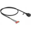 Delock 88005 RJ45 síťové kabely, propojovací kabely CAT 5e 0.50 m černá 1 ks