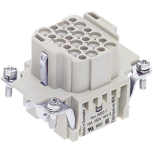 HARTING Han® 24DD-F-c 09160243101 konektorová vložka, zásuvka, seria Han® DD, 1 ks