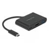 Delock USB 2.0 adaptér [1x USB-C® zástrčka - 1x HDMI zásuvka, USB-C® zásuvka (nabíjení)] 64091 0.15 m