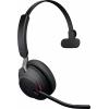 Jabra Evolve2 65 monaural Headset otevřená (On Ear) Bluetooth® mono černá regulace hlasitosti, Indikátor nabití, Vypnutí zvuku mikrofonu telefon