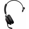 Jabra Evolve2 65 monaural Headset otevřená (On Ear) Bluetooth® mono černá regulace hlasitosti, Indikátor nabití, Vypnutí zvuku mikrofonu telefon