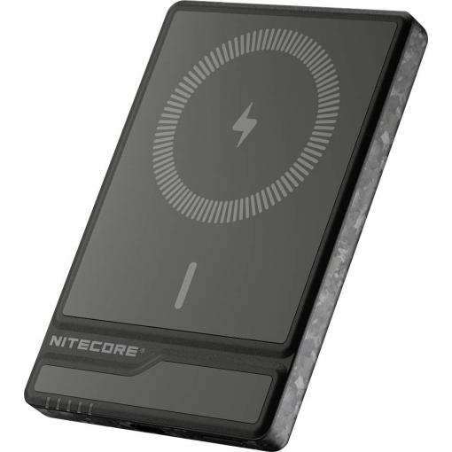 NiteCore NW5000 powerbanka Li-Ion, 5000 mAh, Bezdrátové nabíjení Qi, USB-C®, černá, Indikátor stavu