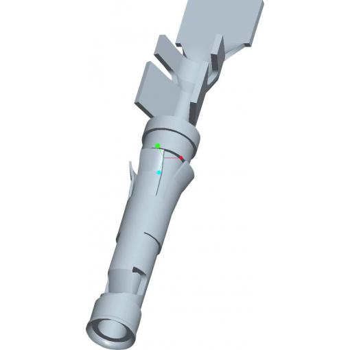 TE Connectivity 1-66360-2 samostatný kontakt pro kulatý faston, 1 ks