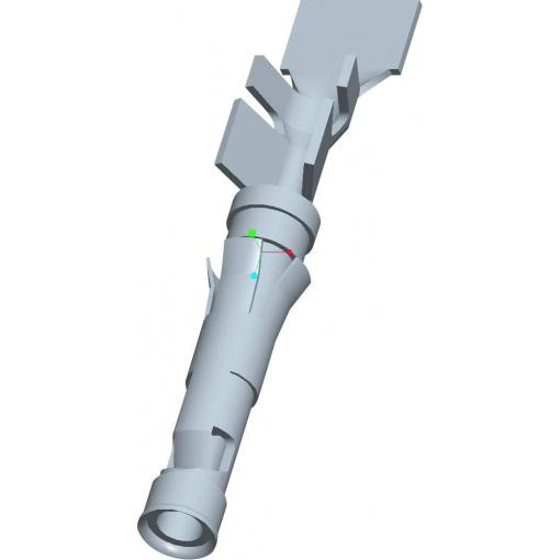 TE Connectivity 66109-4 samostatný kontakt pro kulatý faston, 1 ks