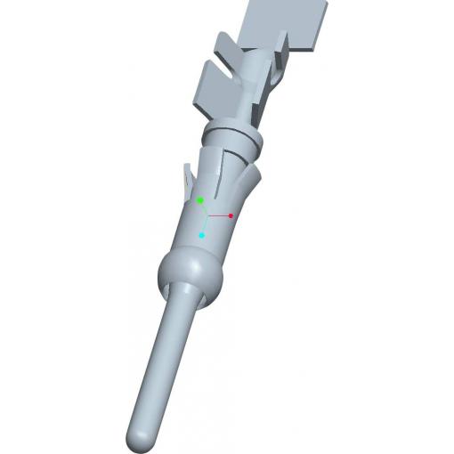 TE Connectivity 1-66361-2 samostatný kontakt pro kulatý faston, 1 ks