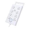 Přepěťová ochrana Solight, 8zás. USB A+C, 2m, bílá, 370J  PO80