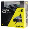 Amewi šedá komutátorový 1:64 RC model auta elektrický monster truck zadní 2WD (4x2) RtR 2,4 GHz vč. akumulátorů a kabelu k nabíjení, se světelným efektem