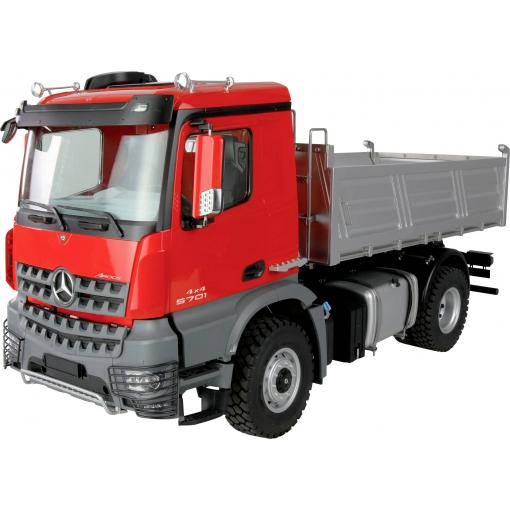 Amewi 22691 Mercedes-Benz Arocs Muldenkipper 4x4 rot 1:14 elektrický RC model nákladního automobilu RtR