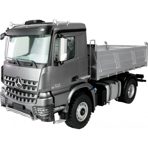 Amewi 22692 Mercedes-Benz Arocs Muldenkipper 4x4 anthrazit 1:14 elektrický RC model nákladního automobilu RtR