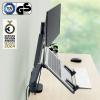 Leitz rameno na monitory Monitor+Laptoparm Ergo 1 Displej: (s) 81,3 cm (32) tmavě šedá nastavitelná výška, otočný, naklápěcí, nakláněcí
