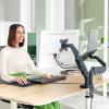 Leitz rameno na monitory Monitor+Laptoparm Ergo 1 Displej: (s) 81,3 cm (32) tmavě šedá nastavitelná výška, otočný, naklápěcí, nakláněcí
