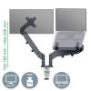 Leitz rameno na monitory Monitor+Laptoparm Ergo 1 Displej: (s) 81,3 cm (32) tmavě šedá nastavitelná výška, otočný, naklápěcí, nakláněcí