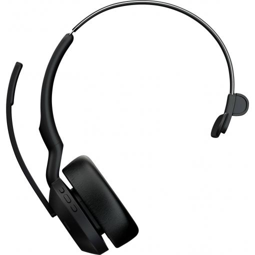 Jabra Evolve2 55 Link 380/390a UC Mono Headset otevřená (On Ear) Bluetooth® mono černá Potlačení hluku, Redukce šumu mikrofonu monofonní Počítače