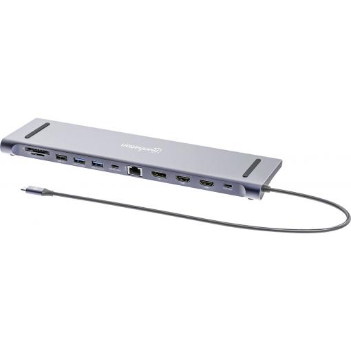 Manhattan dokovací stanice pro notebook 190305 vč. funkce nabíjení, napájení USB-C®