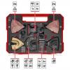 Einhell 708170 XXL -CASE Oxid hlinitý, chrom-vanadová ocel, Bimetal, HCS , HM sada multifunkčního nářadí 40 mm 1 sada