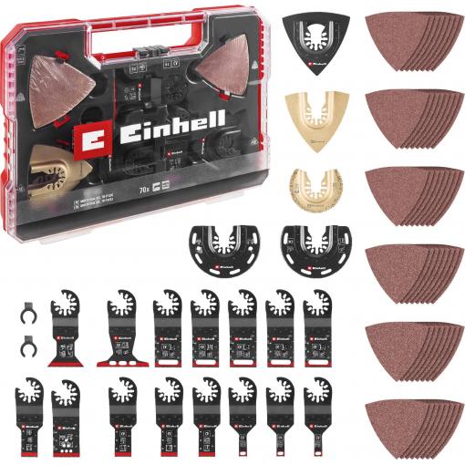 Einhell 708170 XXL -CASE Oxid hlinitý, chrom-vanadová ocel, Bimetal, HCS , HM sada multifunkčního nářadí 40 mm 1 sada