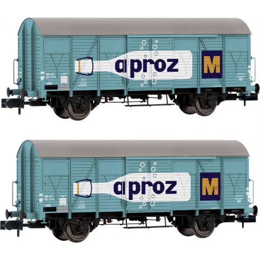Arnold HN6683 2dílný N naložený nákladní vagon K4 „APROZ“ na SBB