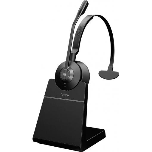 Jabra Engage 55 SE Mono Link400c MS mit Headset otevřená (On Ear) DECT, kabelová černá Redukce šumu mikrofonu monofonní Počítače