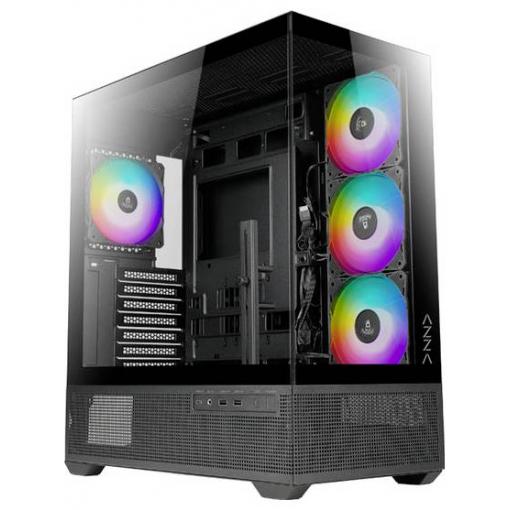AZZA Tiara 501B midi tower PC skříň černá