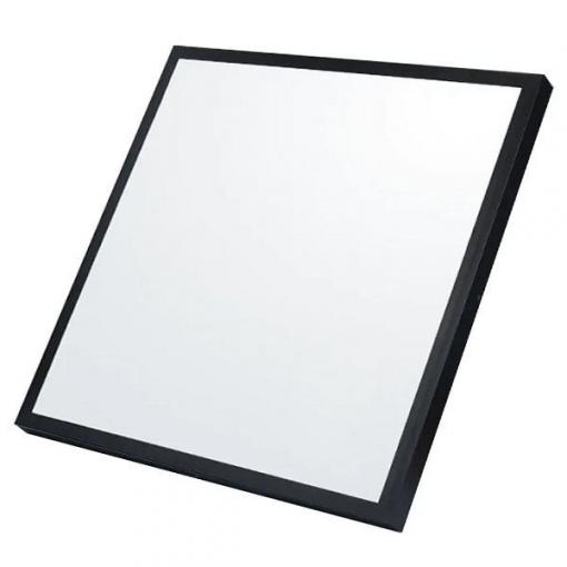 LED panel přisazený 60 W, 600 × 600 × 38 mm, 3000 K, černý