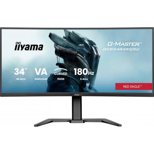 Iiyama GCB3484WQSU-B1 LED monitor 86.4 cm (34 palec)3440 x 1440 Pixel, 21:9, 0.4 ms, VA LED