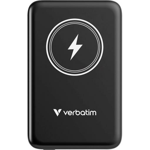 Verbatim Charge n Go Magnetic Wireless powerbanka Li-Pol, 10000 mAh, Rychlé nabíjení, Quick Charge 3.0, Power Delivery 3.0, Adaptivní rychlé nabíjení, USB-C®,