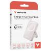 Verbatim Charge n Go powerbanka Li-Pol, 10000 mAh, Power Delivery 3.0, QC 3.0, USB-C®, růžová