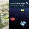 FIAP 3206-5 SOLAR ACTIVE WaterLily 3er SET solární dekorativní osvětlení sada 3 ks LED pevně vestavěné LED bílá, žlutá, červená