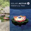 FIAP 3206-4 SOLAR ACTIVE WaterLily Red solární dekorativní osvětlení květina LED pevně vestavěné LED červená