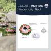 FIAP 3206-4 SOLAR ACTIVE WaterLily Red solární dekorativní osvětlení květina LED pevně vestavěné LED červená