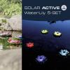 FIAP 3206-6 SOLAR ACTIVE WaterLily 5er SET solární dekorativní osvětlení květina sada 5 ks LED pevně vestavěné LED bílá, žlutá, červená, růžová, fialová