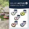 FIAP 3206-6 SOLAR ACTIVE WaterLily 5er SET solární dekorativní osvětlení květina sada 5 ks LED pevně vestavěné LED bílá, žlutá, červená, růžová, fialová