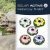 FIAP 3206-6 SOLAR ACTIVE WaterLily 5er SET solární dekorativní osvětlení květina sada 5 ks LED pevně vestavěné LED bílá, žlutá, červená, růžová, fialová