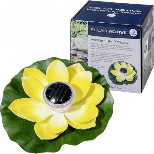 FIAP 3206-3 SOLAR ACTIVE WaterLily Yellow solární dekorativní osvětlení LED pevně vestavěné LED žlutá