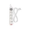 Prodlužovací přívod 3 zásuvky 2m EMOS P1312FC USB s vypínačem