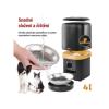 GoSmart dávkovač krmiva EMOS H6004 Pet Care s kamerou, 4 l, černý, Wi-Fi