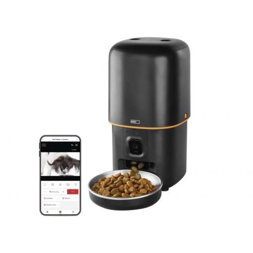 GoSmart dávkovač krmiva EMOS H6004 Pet Care s kamerou, 4 l, černý, Wi-Fi