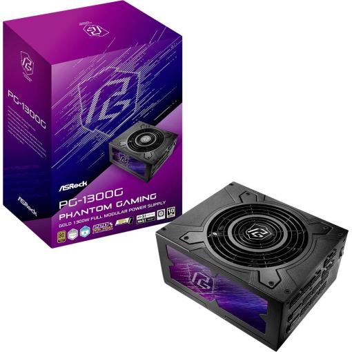 ASRock Phantom Gaming PG-1300G PC síťový zdroj 1300 W ATX 80 PLUS® Gold