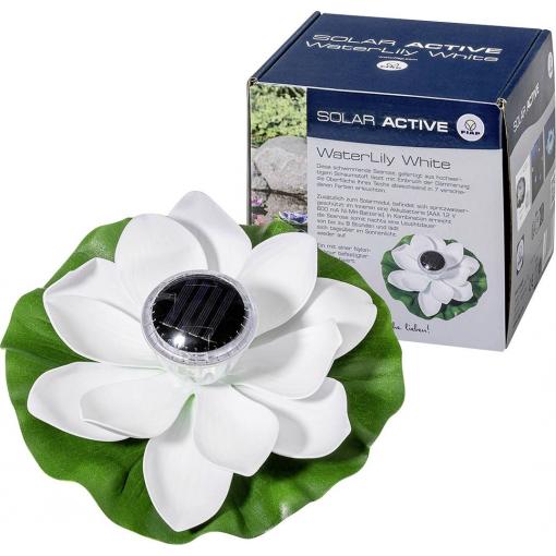 FIAP 3206 SOLAR ACTIVE WaterLily White solární dekorativní osvětlení LED pevně vestavěné LED bílá