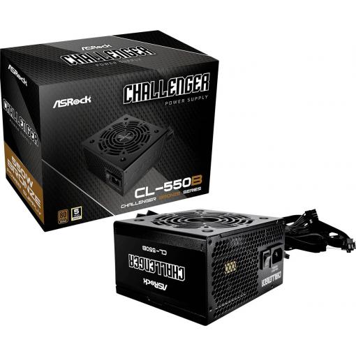 ASRock Challenger Series CL-550B PC síťový zdroj 550 W ATX 80 PLUS® Bronze