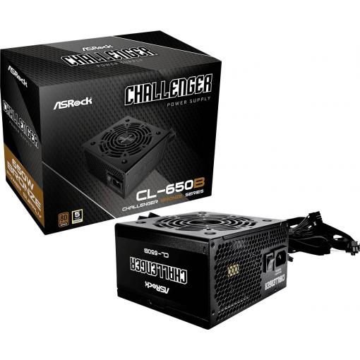 ASRock Challenger Series CL-650B PC síťový zdroj 650 W ATX 80 PLUS® Bronze