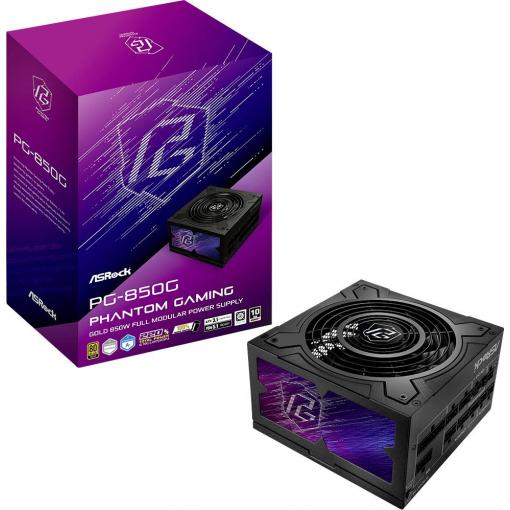 ASRock Phantom Gaming PG-850G PC síťový zdroj 850 W ATX 80 PLUS® Gold