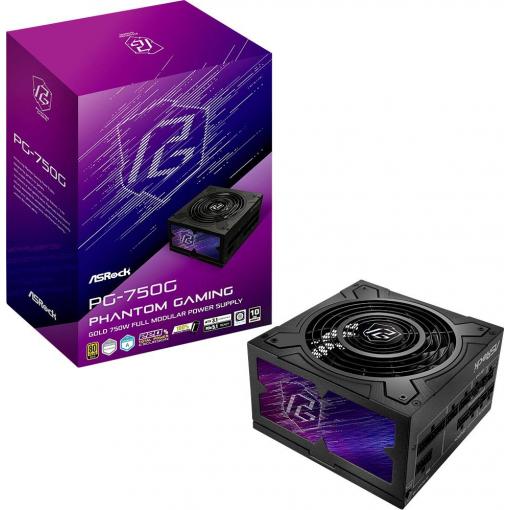 ASRock Phantom Gaming PG-750G PC síťový zdroj 750 W ATX 80 PLUS® Gold
