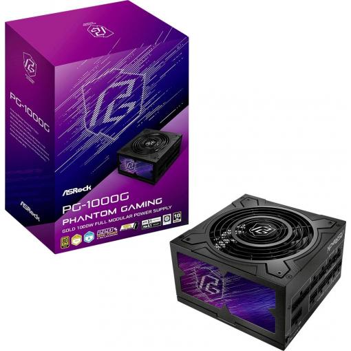 ASRock Phantom Gaming PG-1000G PC síťový zdroj 750 W ATX 80 PLUS® Gold