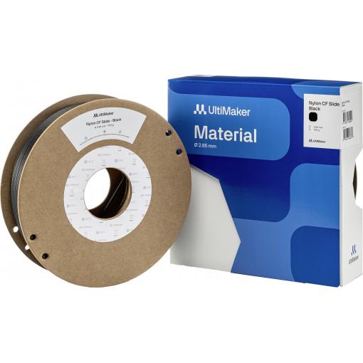 UltiMaker 236923 Nylon CF Slide Filament vlákno pro 3D tiskárny PA polyamid Vyztuženo uhlíkovými vlákny 2.85 mm 750 g černá 1 ks