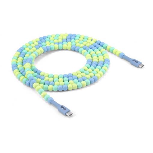 club3D CAC-3011 USB-C® adaptér [1x USB-C® zástrčka - 1x USB-C® zástrčka] modrá krytí TPE 2 m